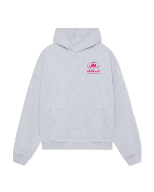 Oversized,Hoodie,Fleece,Cozy,Baggy,Hood,Heather,Grey,Pink,Graphic,Design,Streetwear,Menswear,Aura,Boyfriend,Unisex,Billie,Eilish