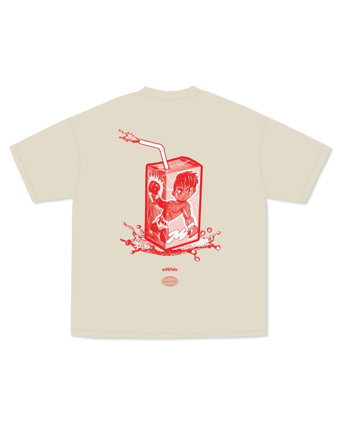 "PUNCH" TEE - VANILLA