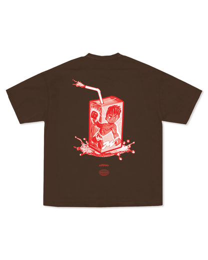 "PUNCH" TEE - CHOCOLATE