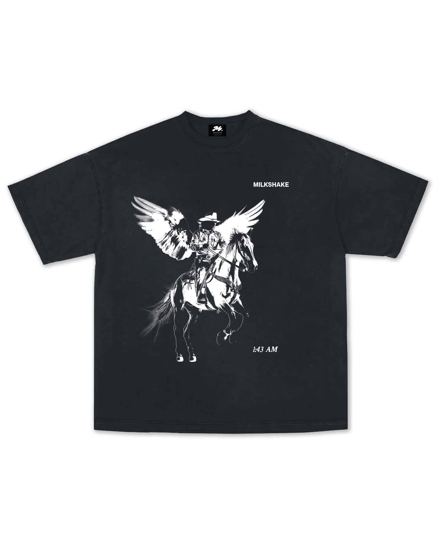 "COWBOY" TEE - BLACK