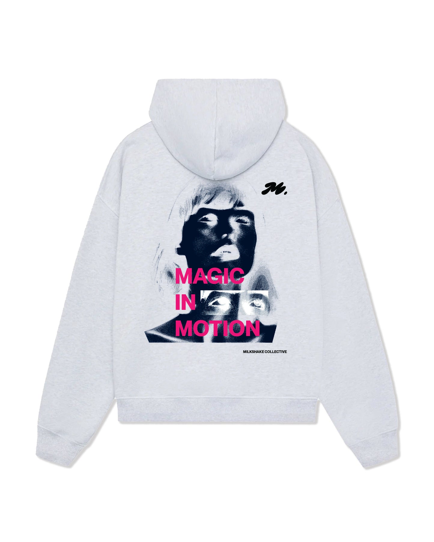 "MAGIC IN MOTION" OVERSIZED HOODIE - GREY