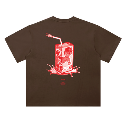 Brown,Menswear,Streetwear,Shirt,Graphic,Tee,Cherry,Skateboard,Chocolate,Red,Design,Aura